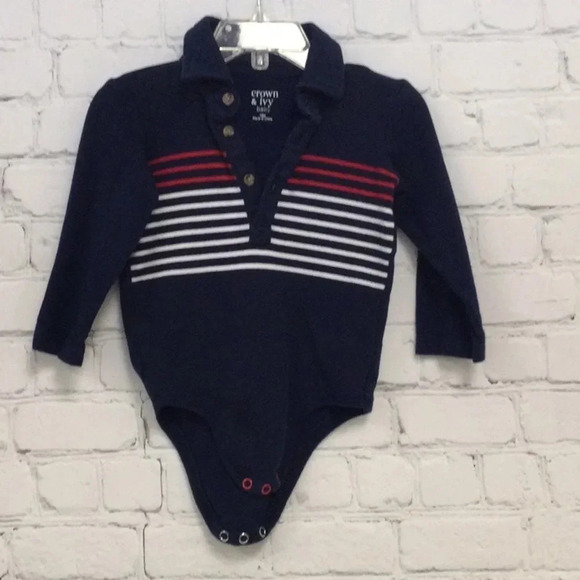 Crown & Ivy Baby 18M Long Sleeve Onesie - Picture 1 of 6